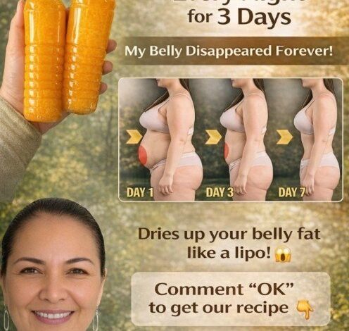 One tablespoon every night for 3 days and my belly disappeared forever.