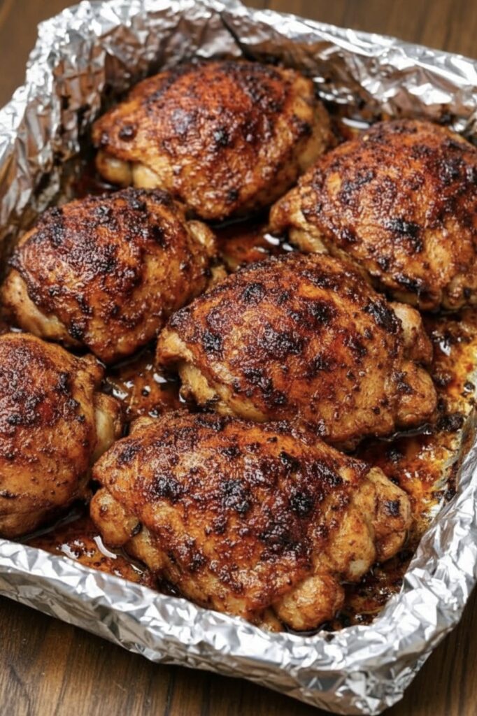 oven-roasted chicken thighs